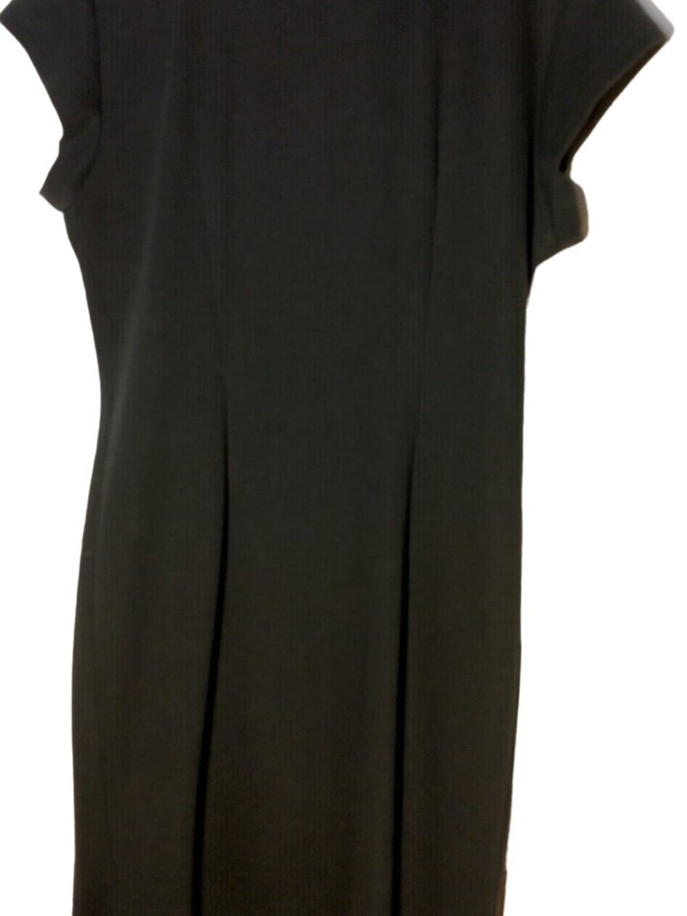 Vintage All That Jazz Dress 38 Bust Black Short Slv Silver Gold Button Retro - Picture 2 of 9